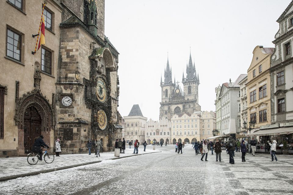 Погода в Праге зимой